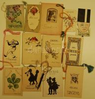 1920-as évek 13 db házi készítésű táncrend