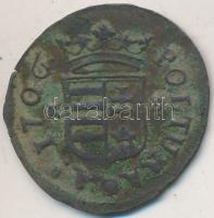 1706KB Rézpoltúra II. Rákóczi Ferenc (2,53g) T:3 Hungary 1706. Poltura Francis II Rákóczi Kremnitz (1.91g) C:F 