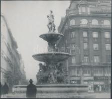 cca 1930 Budapesti dísz- és szökőkutak, 3 db korabeli negatívról készült későbbi nagyítás, 17x19 cm