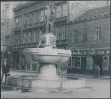 cca 1930 Budapesti dísz- és szökőkutak, 3 db korabeli negatívról készült későbbi nagyítás, 17x19 cm