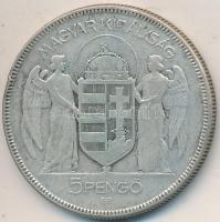 1930. 5P Ag &quot;Horthy jobbra&quot; T:3  Adamo P8