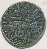 Ausztria 1669. 3kr Ag "I. Lipót" Graz (1,13g) T:2-
Austria 1669. 3 Kreuzer Ag "Leopol...