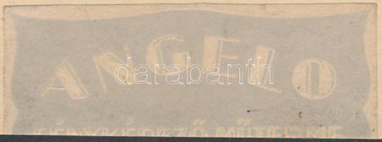 cca 1925 Angelo (1894-1974): Műtermi női portré vázával, matricával jelzett fotóművészeti alkotás, k...