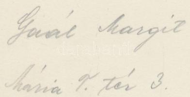 cca 1935 Gaál Margit: Ebédidő, aláírt vintage fotóművészeti alkotás, 17x11 cm