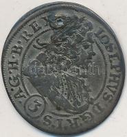 Német Államok /Szilézia/Boroszló 1710FN 3kr Ag "I. József" T:2-,3 lyuk
German States/Siles...