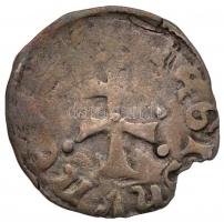 1373-1382. Denár Ag "I. Nagy Lajos" (0.53g) T:3 kitörés
Huszár 547.,Unger I.: 432