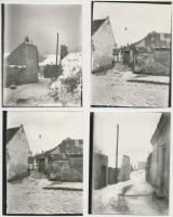 cca 1930 Budapest, a Tabán télen és nyáron, 6 db korabeli üveglemez negatívról készült későbbi másol...