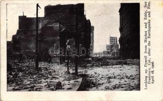 1906 San Francisco, after the earthquake and fire, Market and Eddy (EB)