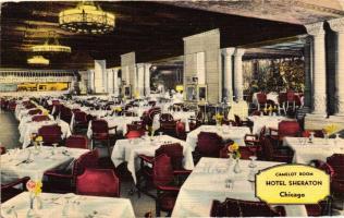 Chicago, Hotel Sheraton, Camelot room, interior, restaurant (fa)