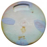 1976. "MÉE VII. Vándorgyűlése Pécs-Mohács" jelzett eozin mázas Zsolnay porcelán emlékplake...