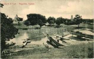 Negombo, Church and fort (EB)