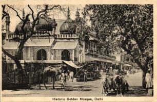 Delhi, Historic Golden Mosque, merchants (EK)