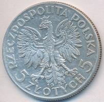 Lengyelország 1933. 5Zl Ag T:2- Poland 1933. 5 Zlotych Ag C:VF Krause Y#21