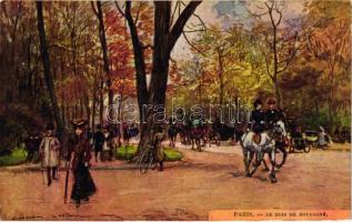 Paris, Le Bois de Boulogne, artist signed