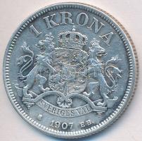 Svédország 1907. 1Kr Ag "II. Oszkár" T:3
Sweden 1907. 1 Krona Ag "Oscar II" C:F