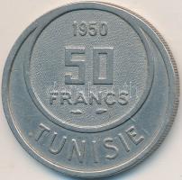 Tunézia 1950. 50Fr Cu-Ni T:2 Tunisia 1950. 50 Francs Cu-Ni C:XF