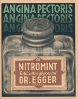 Nitromint, Dr. Egger, reklám / medicine advertisement (16.5 x 13 cm) (EK)