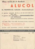 Alucol por és tabletta, a hyperaciditás gyógyszere, reklám / medicine advertisement (17 x 12 cm) (fa...