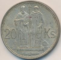 Szlovákia 1941. 20K Ag &quot;Cirill és Metód&quot; T:2 Slovakia 1941. 20 Korun Ag &quot;St. Kyrill and St. Methodius&quot; C:XF Krause KM#7.1