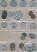 128db-os vegyes magyar és osztrák fémpénz gyűjtemény érmetartó albumban T:vegyes
128pcs of diff. Hun...
