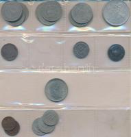128db-os vegyes magyar és osztrák fémpénz gyűjtemény érmetartó albumban T:vegyes
128pcs of diff. Hun...