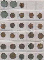 288 db-os vegyes magyar és főleg külföldi érmegyűjtemény érmetartó albumban T:vegyes
288pcs of diff....