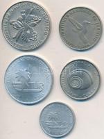 Kuba / Turista valuta 1981-1988. 1c Al + 5c Cu-Ni + 10c Cu-Ni + 25c Al/Cu-Ni (2xklf)  T:2,2-
Cuba / ...