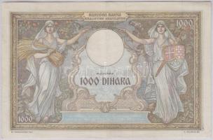 Jugoszlávia 1931. 1000D T:II-
Yugoslavia 1931. 1000 Dinara C:VF
Krause 29
