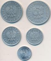 Lengyelország 1949. 1gr Al + 10gr Al + 20gr Al + 50gr Al + 1Zl Al T:2,2-
Poland 1949. 1 Grosz Al + 1...