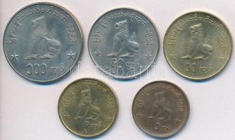 Mianmar 1999. 1K Br + 5K sárgaréz + 10K sárgaréz + 50K Cu-Ni + 100K Cu-Ni T:2
Myanmar 1999. 1 Kyat B...