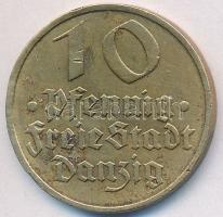 Danzig 1932. 10Pf Al-Br T:2,2- Danzig 1932. 10 Pfennig Al-Br C:aXF