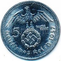 Német 3. Birodalom 1937D 5M Ni mini másolat T:2,2-
German Third Reich 1937D 5 Mark Ni miniature copy...