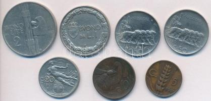 Olaszország 1913-1923. 5c-2L (7xklf) T:vegyes
Italy 1913-1923. 5 Centesimi - 2 Lire (7xdiff) C:mixed