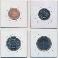Uganda 1987. 1Sh réz borítású acél + 5Sh acél + 10Sh acél + 1998. 100Sh Cu-Ni T:2,2-
Uganda 1987. 1 ...
