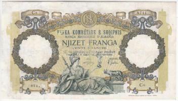 Albánia / Olasz megszállás 1939. 20Fr T:restaurált
Albania / Italian occupation 1939. 20 Franga C:re...