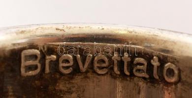 E.P. Zing (Made in Italy) ezüstözött, fém, borkiöntő fogó, jelzett,22cm