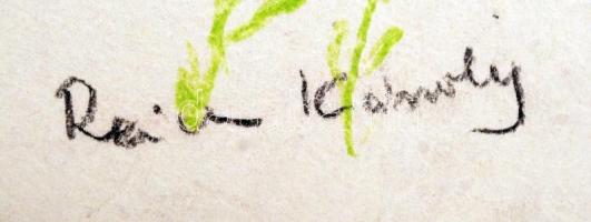 Reich jelzéssel: Udvarlás, kréta, papír, 25×35 cm