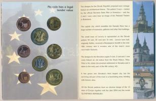 Szlovákia 2004. 1c,2c,5c,10c,20c,50c,1,2 próbaveretek, szettben, díszkiadásban T:BU
Slovakia 2004....