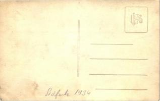 1934 Siófok, strand, fürdőzők, photo