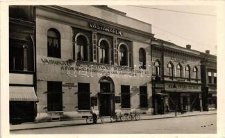 Szombathely, Vasmegyei Mezőgazdasági Takarékpénztár Rt., Az Anker Biztosító Fiókja, H. Fülöp és Fia üzlete (ragasztónyom / gluemark)