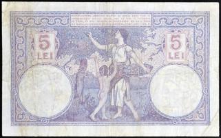 Románia 1920. 5L T:III
Romania 1920. 5 Lei C:F
