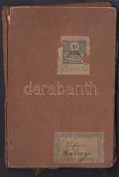 1904 Komárom, K. und K. Sappeur-Batallion No. 5. Ersatzkader(Utánpótlás csapat) személyre szóló katonai útlevele sok bejegyzéssel / 1904 Komorn, Militärpass, K.u.K. Sappeur-Batallion No. 5. Ersatzkader / military passport