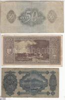 1930. 20P + 1944. 2P + 5P + 20P + 50P "A Vörös Hadsereg Parancsnoksága" + 1945. 50P T:III,...