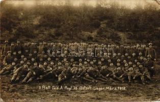 1918 Regiment 22, Bitsch-Lager / WWI Military group photo (EK)