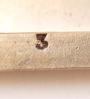 Ezüst (Ag.) cigarettatárca, jelzett, nettó:82 g, 8×9 cm