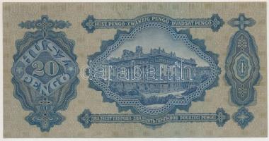 1930. 20P nyomdai papírránccal T:III szép papír