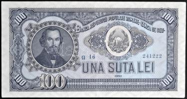 Románia 1952. 100L T:III Romania 1952. 100 Lei C:F