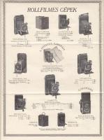 1930 Bp. IV., Pejtsik Károly fényképészeti cikkek üzletének készülékkatalógusa fotókkal filmfelvevőg...
