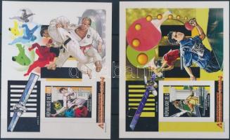 Summer Olympics, Athens imperforated blockset Nyári olimpia, Athén vágott blokk sor