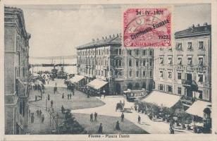 Fiume, Piazza Dante, Hotel Lloyd / square, tram